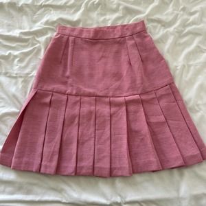 Lovely pleated Blush pink Vintage unlined skirt